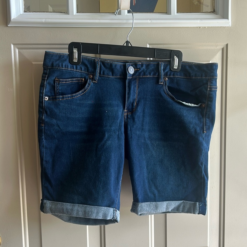 Mid-Length Jean Shorts